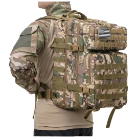 QT&QY 45L Tactical Backpack For Men Molle 3 day survival Backpack Hunting Camping Hiking GYM Rucksack Survival Bug Out Bag