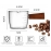 100ml Coffee Cup with Graduated Glass Dosing Mup Resistant Tropical Wooden Handle Espresso Cups for Barista Milk Coffeeware