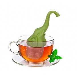 Stainless Steel Creative Elephant Tea Infuser Silicone Coffee Cha Herbal Strainer Kitchen Coffeeware Teaware Sieve For Spice