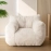Sherpa Bean Bag Chair, Boucle Tufted Bean Bag Couch, Living Room Bean Bag Chair for Adults Kids, Teddy Lazy Sofa Accent