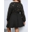 Plus Size V-Neck Long Sleeve Dress Splicing Design Loose Comfortable Elegant Fashion Spring New Banquet Party Starlight Dress