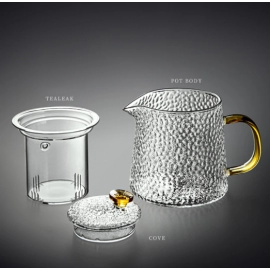 High quality Heat Resistant Glass Tea pot Chinese teaware kung fu Tea Set Puer Kettle Coffee Glass pot Convenient Office TeaPot